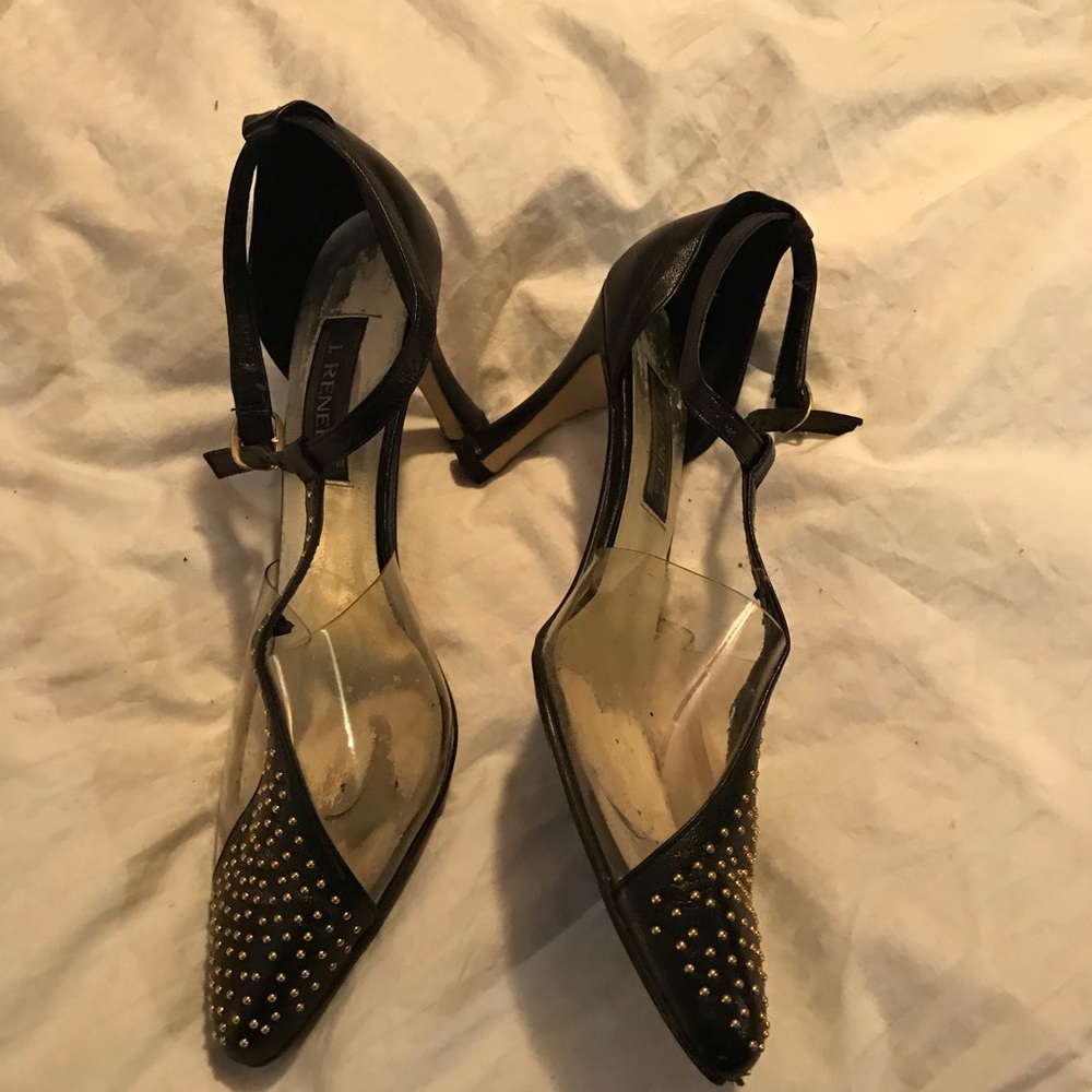 Beautiful heels with clear plastic. Size 10